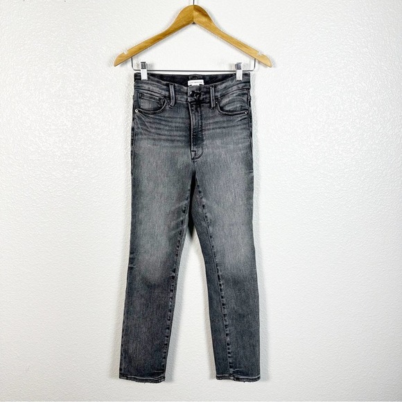 Good American Womens Good Legs Stovepipe Cigarette Jeans in Grey Size 4 / 27 - Picture 2 of 11